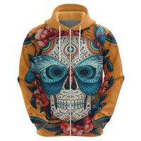 Day of Dead Skull Hoodie Sugar Skull Butterfly - Wonder Print Shop