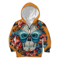 Day of Dead Skull Kid Hoodie Sugar Skull Butterfly - Wonder Print Shop