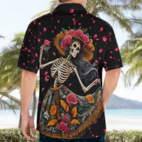 Day of Dead Lady Hawaiian Shirt Sugar Skull Lady Dancing - Wonder Print Shop