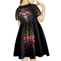 Day of Dead Skull Kid Short Sleeve Dress Sugar Skull Festival Lady - Wonder Print Shop