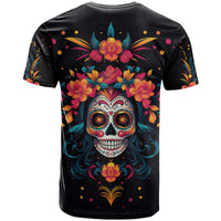 Day of Dead Skull T Shirt Sugar Skull Festival Lady - Wonder Print Shop