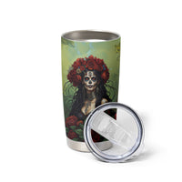Day of Dead Lady Tumbler Cup Sugar Skull Rose Lady - Wonder Print Shop
