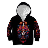 Day of Dead Skull Kid Hoodie Sugar Skull Festival Lady - Wonder Print Shop