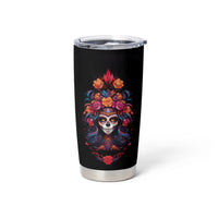 Day of Dead Skull Tumbler Cup Sugar Skull Festival Lady - Wonder Print Shop