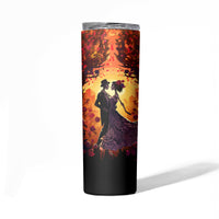 Day of Dead Couple Skinny Tumbler Sugar Skull Couple Dancing - Wonder Print Shop