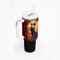 Day of Dead Couple Tumbler With Handle Sugar Skull Couple Dancing - Wonder Print Shop