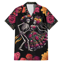 Day of Dead Couple Family Matching Mermaid Dress and Hawaiian Shirt Sugar Skull Couple Dancing - Wonder Print Shop
