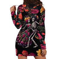 Day of Dead Couple Hoodie Dress Sugar Skull Couple Dancing - Wonder Print Shop