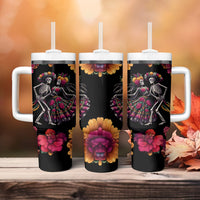 Day of Dead Couple Tumbler With Handle Sugar Skull Couple Dancing - Wonder Print Shop