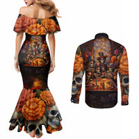 day-of-dead-festival-couples-matching-mermaid-dress-and-long-sleeve-button-shirt-sugar-skull-party-family