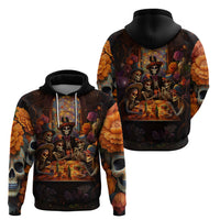 Day of Dead Festival Hoodie Sugar Skull Party Family - Wonder Print Shop