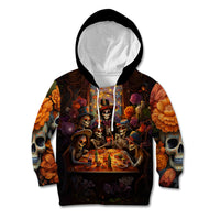 Day of Dead Festival Kid Hoodie Sugar Skull Party Family - Wonder Print Shop