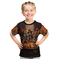 Day of Dead Festival Kid T Shirt Sugar Skull Party Family - Wonder Print Shop
