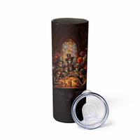 Day of Dead Festival Skinny Tumbler Sugar Skull Party Family - Wonder Print Shop