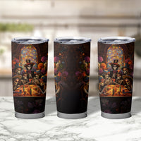 Day of Dead Festival Tumbler Cup Sugar Skull Party Family - Wonder Print Shop