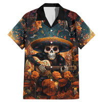 Day of Dead Skull Family Matching Mermaid Dress and Hawaiian Shirt Sugar Skull Musican - Wonder Print Shop