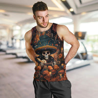 Day of Dead Skull Men Tank Top Sugar Skull Musican - Wonder Print Shop