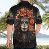 Day of Dead Lady Hawaiian Shirt Sugar Skull Rose Lady - Wonder Print Shop