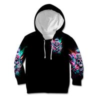 Rose Skull Kid Hoodie Fuck Off Problem Solved - Wonder Print Shop
