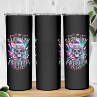 Rose Skull Skinny Tumbler Fuck Off Problem Solved - Wonder Print Shop