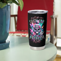 Rose Skull Tumbler Cup Fuck Off Problem Solved - Wonder Print Shop