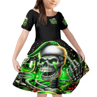 Christmas Skull Family Matching Mermaid Dress and Hawaiian Shirt Drink Up Bitches - Wonder Print Shop