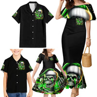 Christmas Skull Family Matching Mermaid Dress and Hawaiian Shirt Drink Up Bitches - Wonder Print Shop