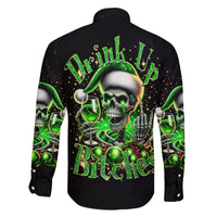 Christmas Skull Family Matching Mermaid Dress and Hawaiian Shirt Drink Up Bitches - Wonder Print Shop