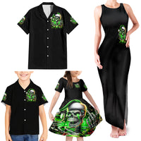 Christmas Skull Family Matching Tank Maxi Dress and Hawaiian Shirt Drink Up Bitches - Wonder Print Shop