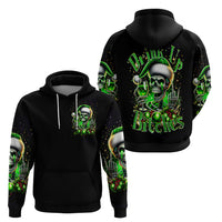 Christmas Skull Hoodie Drink Up Bitches - Wonder Print Shop