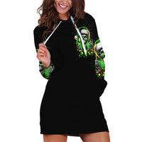 Christmas Skull Hoodie Dress Drink Up Bitches - Wonder Print Shop