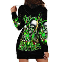 Christmas Skull Hoodie Dress Drink Up Bitches - Wonder Print Shop