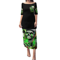 Christmas Skull Puletasi Drink Up Bitches - Wonder Print Shop