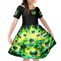 Flame Skull Family Matching Summer Maxi Dress and Hawaiian Shirt Heaven Don't Want Me Hell Afraid I Take Over - Wonder Print Shop