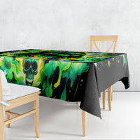 Flame Skull Tablecloth Heaven Don't Want Me Hell Afraid I Take Over - Wonder Print Shop
