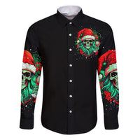 Christmas Skull Family Matching Puletasi Dress and Hawaiian Shirt Ho Ho Holy Shit I'm Drink - Wonder Print Shop