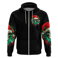 Christmas Skull Hoodie Ho Ho Holy Shit I'm Drink - Wonder Print Shop