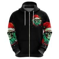 Christmas Skull Hoodie Ho Ho Holy Shit I'm Drink - Wonder Print Shop