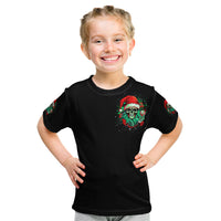 Christmas Skull Kid T Shirt Ho Ho Holy Shit I'm Drink - Wonder Print Shop