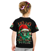 Christmas Skull Kid T Shirt Ho Ho Holy Shit I'm Drink - Wonder Print Shop