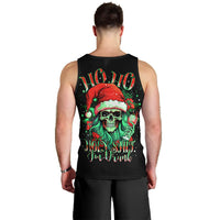 Christmas Skull Men Tank Top Ho Ho Holy Shit I'm Drink - Wonder Print Shop