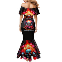 Rose Skull Mermaid Dress I Hold A Beast A Angel And A Crazy Lady In Me - Wonder Print Shop