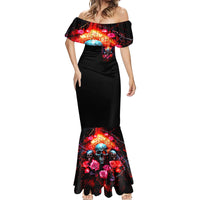 Rose Skull Mermaid Dress I Hold A Beast A Angel And A Crazy Lady In Me - Wonder Print Shop