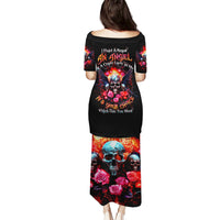 Rose Skull Puletasi I Hold A Beast A Angel And A Crazy Lady In Me - Wonder Print Shop