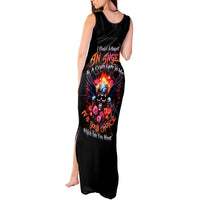 Rose Skull Tank Maxi Dress I Hold A Beast A Angel And A Crazy Lady In Me - Wonder Print Shop