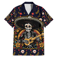 Day of Dead Skull Family Matching Mermaid Dress and Hawaiian Shirt Sugar Skull Musican - Wonder Print Shop