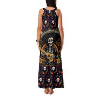 Day of Dead Skull Family Matching Tank Maxi Dress and Hawaiian Shirt Sugar Skull Musican - Wonder Print Shop
