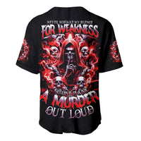 Thunder Skull Baseball Jersey Never Mistake My Silence For Weakness - Wonder Print Shop