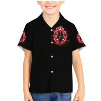 Thunder Skull Family Matching Mermaid Dress and Hawaiian Shirt Never Mistake My Silence For Weakness - Wonder Print Shop