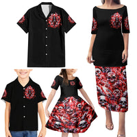 Thunder Skull Family Matching Puletasi Dress and Hawaiian Shirt Never Mistake My Silence For Weakness - Wonder Print Shop